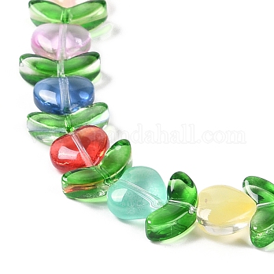 Прозрачные стеклянные бусины GLAA-B021-04E-1