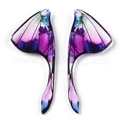 Подвески в виде крыльев из эпоксидной смолы RESI-TAC0021-96B-1