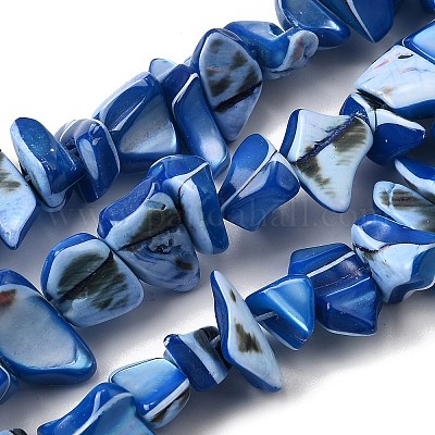 Нити бусин из натуральных трохоидных/трохус ракушек SHEL-B003-02G-1