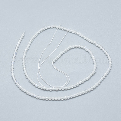 Бусины из натурального радужного лунного камня G-D0003-E91-3MM-1