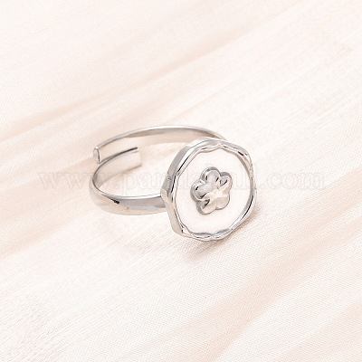 Кольца-манжеты из нержавеющей стали 304 для женщин RJEW-B136-04B-P-1