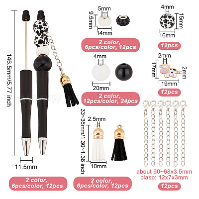 Персонализированные наборы ручек из бисера своими руками DIY-OC0011-04-1