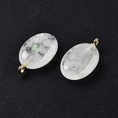 Подвески из натурального смешанного камня и кубического циркония G-Z076-01G-1