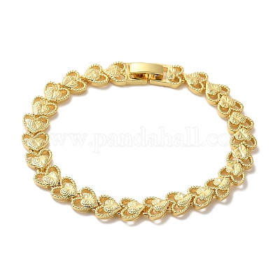 Браслеты из латуни с покрытием стойки BJEW-K258-01B-G-1