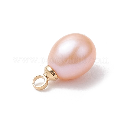 Натуральные культивированные пресноводные жемчужные рисовые подвески PALLOY-TA00254-1