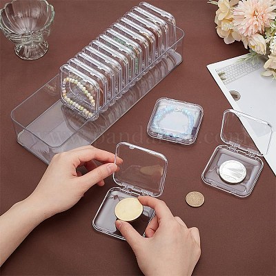 Кубовидный прозрачный акриловый органайзер для коробок&nbsp;ODIS-WH0099-30-1