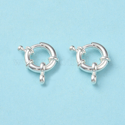 Экологически чистые латунные пружинные кольцевые застежки KK-D082-02S-B-1