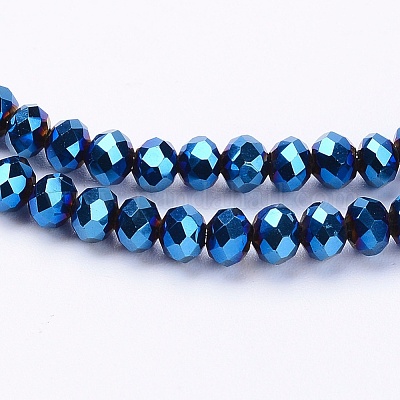 Гальванические стеклянные бусины&nbsp;EGLA-R080-4mm-M-1