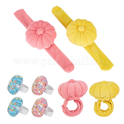 4 шт. 4-х стильные игольницы для запястий и пальцев AJEW-AR0001-71-1