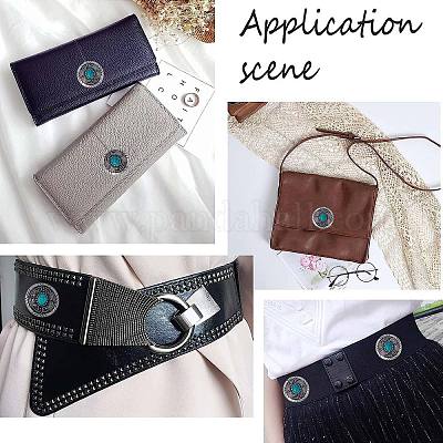 Декоративные заклепки из сплава с 1 отверстием и бирюзового цвета «кошачий глаз» FIND-GF0004-53A-1