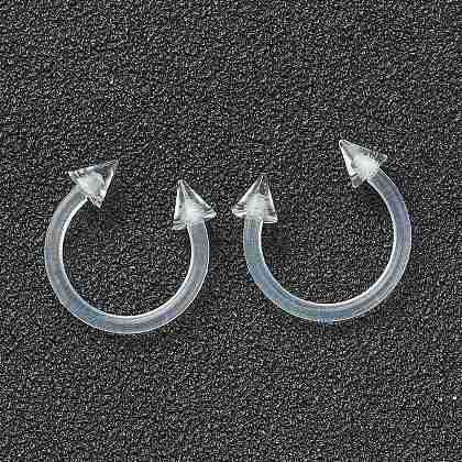 2 PZ Acciaio Chirurgico Ferro Di Cavallo Circolare Barbell 16g 5/16 8mm - Foto 2