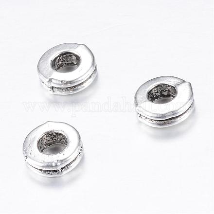 Tibetan Style Alloy Spacer Beads TIBE-Q063-01AS-RS-1