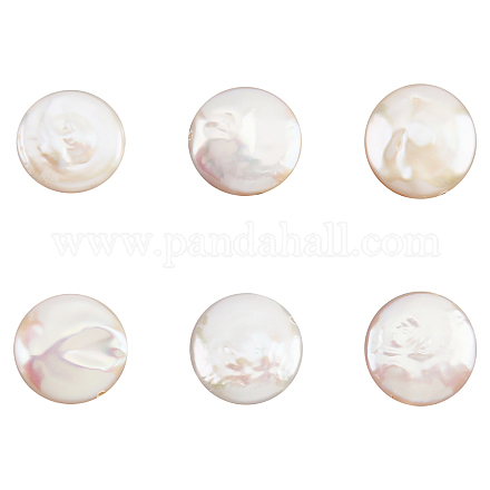Nbeads perle barocche naturali di perle di keshi PEAR-NB0001-52-1