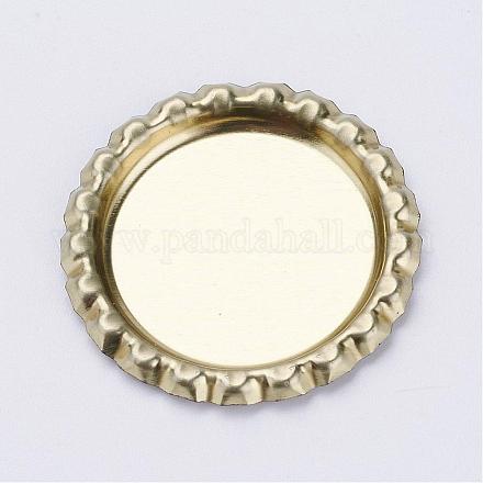 Iron Cabochon Settings IFIN-G067-08G-1
