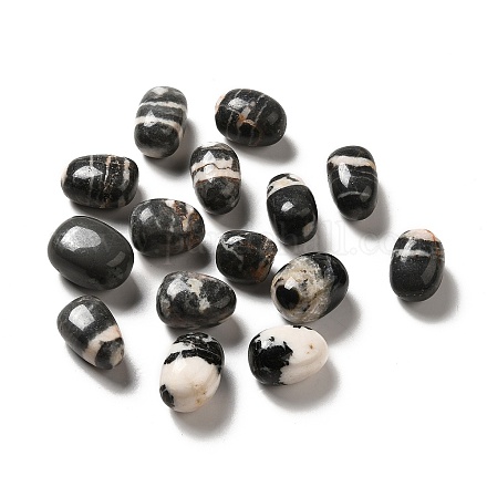 Perles de jaspe zébrées naturel G-G979-A12-1