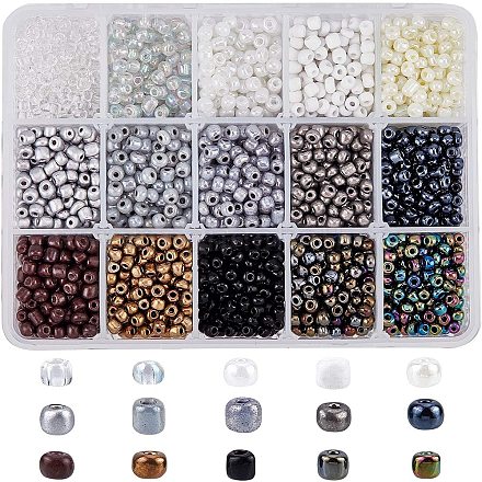 6/0 perles de rocaille en verre SEED-NB0001-14-1