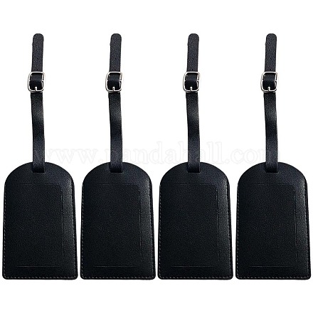 Вырезанная полая бирка для багажа из искусственной кожи 4 шт. OFST-CL0001-01B-03-1