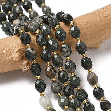 Натуральный зеленый деревянный кружевной камень бусины пряди&nbsp;G-F809-A30-01-1