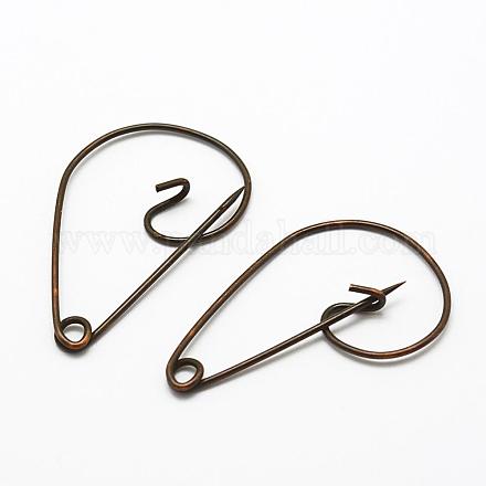 Iron Brooch Findings IFIN-K028-01R-1