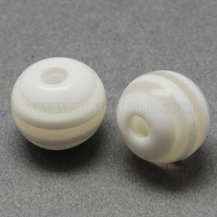 Abalorios de resina de rayas redondas RESI-R158-20mm-09-1