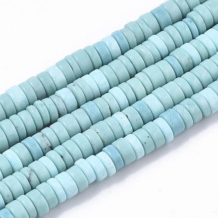 Chapelets de perles en turquoise synthétique X-TURQ-N215-01J-1