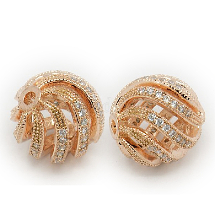 Латунные шарики циркония кубической ZIRC-F001-30RG-1