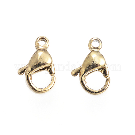 304 Stainless Steel Lobster Claw Clasps STAS-E147-16G-1