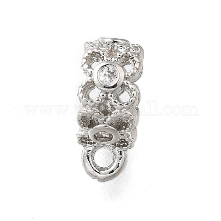 Латунь с трубчатыми дужками из кубического циркония KK-Q048-01P-1