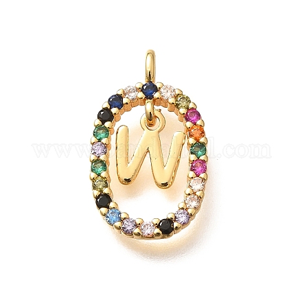 Латунные микро проложить кубического циркония подвески ZIRC-P123-01G-W02-1