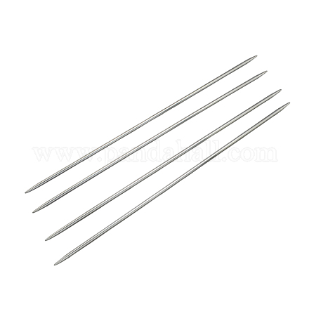 Stainless Steel Double Pointed Knitting Needles(DPNS) TOOL-R044-240x3.5mm-1