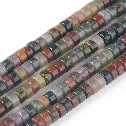 Chapelets de perles en agate indienne naturelle G-L528-05-1