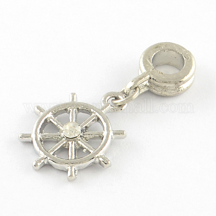Large Hole Alloy European Dangle Charms MPDL-R023-03-1