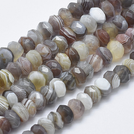 Chapelets de perles en agate naturelle du Botswana G-K246-14A-1