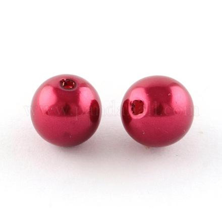 ABS Plastic Imitation Pearl Round Beads SACR-S074-8mm-A38-1