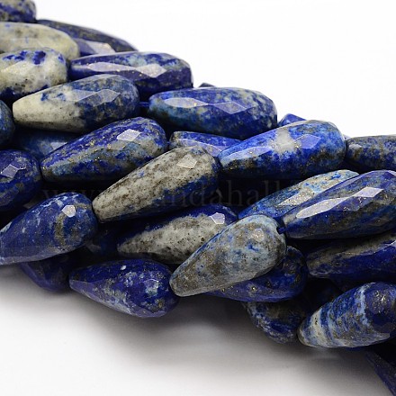 Natural Gemstone Lapis Lazuli Faceted teardrop G-E251-25-1