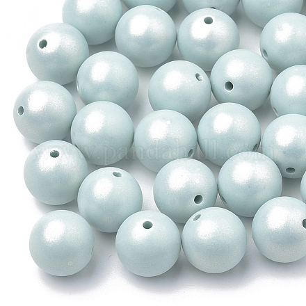 Perles acryliques de style peint par pulvérisation MACR-T010-10mm-02-1