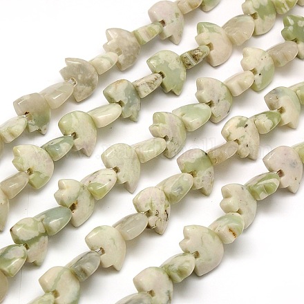 White Bear Natural Peace Jade Beads Strands G-A128-AS16-1