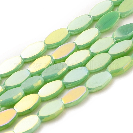 Chapelets de perles en verre opaque électrolytique EGLA-J150-A-FR02-1