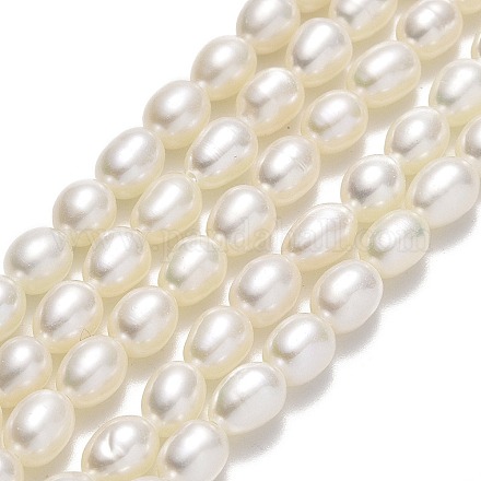 Fili di perle di perle d'acqua dolce coltivate naturali PEAR-J006-15A-01-1