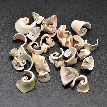 Perles de pépites de coquille naturelle BSHE-O007-25-1
