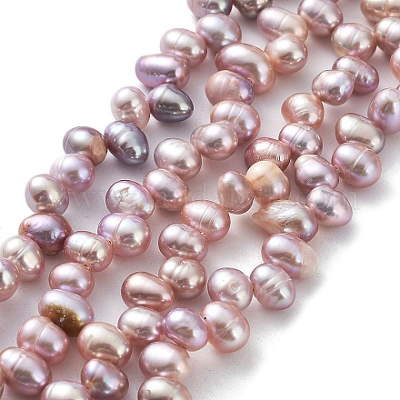 Natural Cultured Freshwater Pearl Beads Strands PEAR-J007-81-1