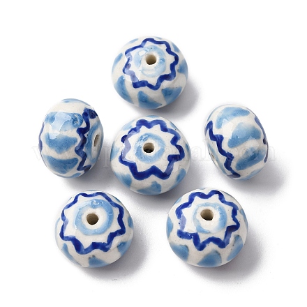 Фарфоровые бусины ручной работы PORC-Q004-01F-1