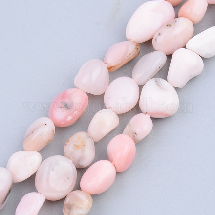 Rosa naturale perline opale fili G-S359-169-1