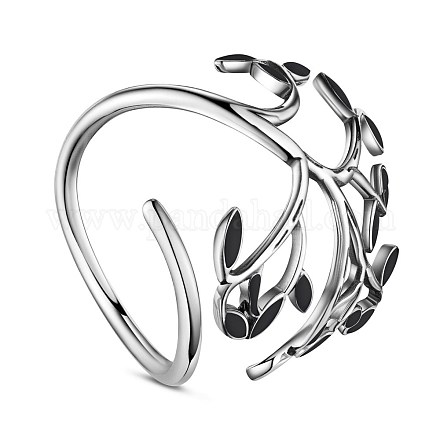 Shegrace elegante anillo de plata de ley chapado en rodio 925 JR390C-1