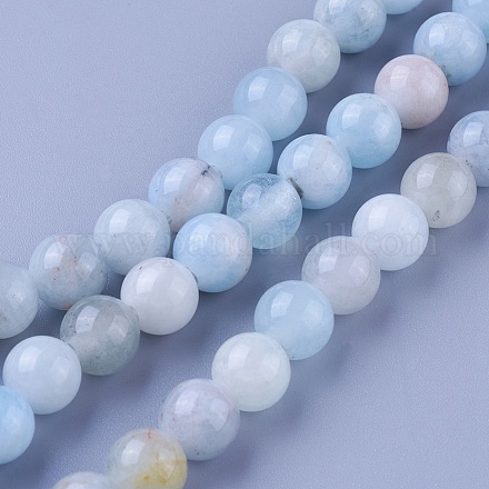 Chapelets de perles en aigue-marine naturelle G-G785-05B-1
