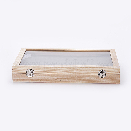 Wooden Stud Earring Presentation Boxes ODIS-P006-10-1