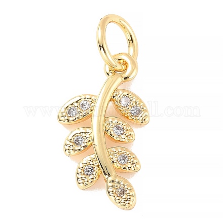 Подвеска из латуни с микропаве из прозрачного кубического циркония KK-B055-02G-1