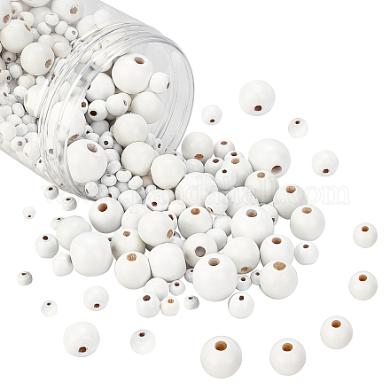 Perles en bois naturel teint WOOD-PH0001-08-1