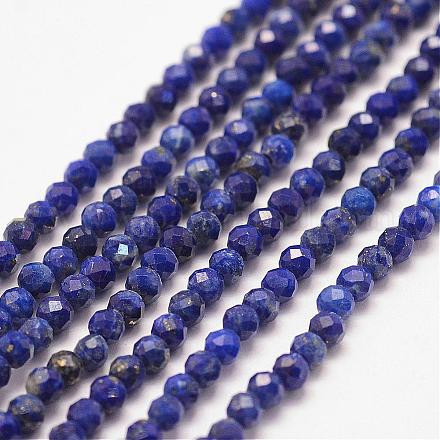 Naturales lapis lazuli de hebras de abalorios G-P279-53-2mm-1