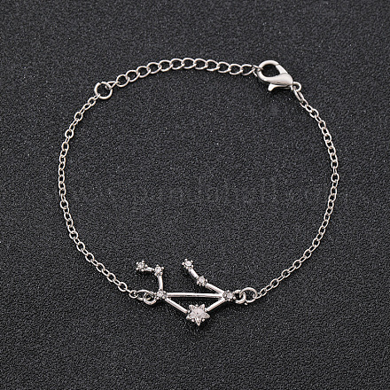 12 браслет созвездия сплава со стразами WG43B2B-15-1